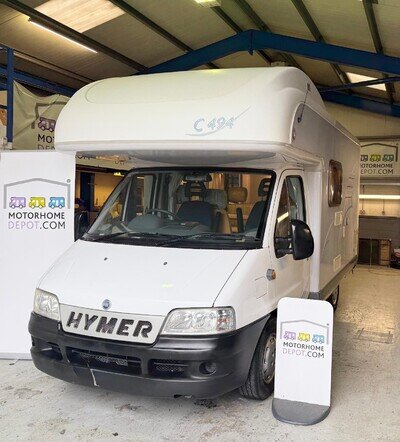 2003 Hymer C494 4 Berth 4 Travelling Belts Over Cab Bed With Dinette 2003 Hymer C494 4 Berth 4 Travelling Belts Over Cab Bed With Dinette