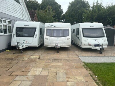 Caravan luna Elddis fixed bed