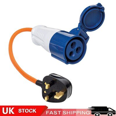 Caravan Hook Up Cable Lead Plug Socket Adaptor 240V UK 3 Pin Mains Caravan Hook Up Cable Lead Plug Socket Adaptor 240V UK 3 Pin Mains