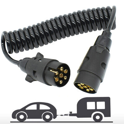 3M 7Pin Trailer Truck Light Board Extension Cable Lead Plug Socket Towing Wire 3M 7Pin Trailer Truck Light Board Extension Cable Lead Plug Socket Towing Wire