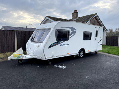 2011 Sterling Europa 570 6 Berth Caravan 2011 Single Axle Awning and Accessories 2011 Sterling Europa 570 6 Berth Caravan 2011 Single Axle Awning and Accessories