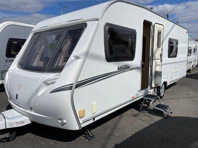 Abbey Vogue 620 Twin Axle Caravan Fixed Bed End Washroom 2008