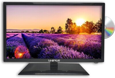 *REF* Sniper 27″ Travel TV + DVD FHD LED 12V, 24V & 240V, 178° view