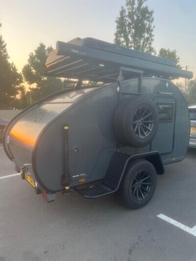 Hero Camper Ranger Teardrop, James Baroud Rooftent & Kronings Robot Trolley