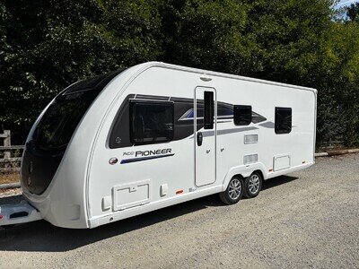 2024 swift ace pioneer 5/ 6 berth twin axle fixed bed caravan