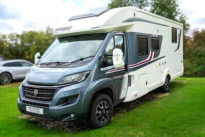 Rapido 696FF 55 Premium Edition - 4 Berth Island Bed, Garage, Drop Down Bed