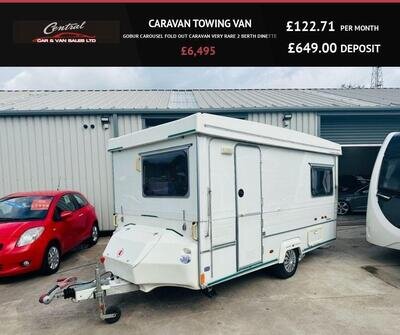 2000 CARAVAN TOWING VAN GOBUR CAROUSEL FOLD OUT CARAVAN VERY RARE 2 BERTH DINETT 2000 CARAVAN TOWING VAN GOBUR CAROUSEL FOLD OUT CARAVAN VERY RARE 2 BERTH DINETT