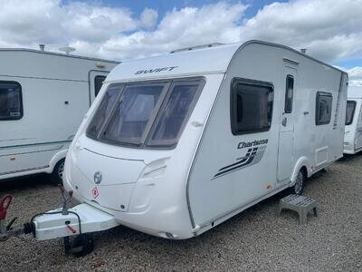 SWIFT CHARISMA 550 - FIXED BED CARAVAN WITH END WASHROOM SWIFT CHARISMA 550 - FIXED BED CARAVAN WITH END WASHROOM