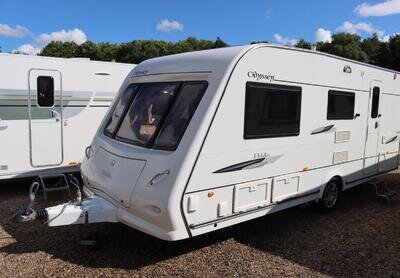 Elddis Odyssey 552 2008 4 Berth Caravan + Motor Mover + Recent Full Service Elddis Odyssey 552 2008 4 Berth Caravan + Motor Mover + Recent Full Service