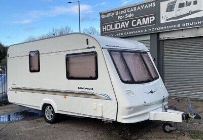 2003 COMPASS CORONA 482, 2 BERTH CARAVAN WITH END BATHROOM, AIR AWNING KAMPA 330