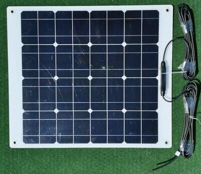 50 WATT MPPT DUAL BATTERY flexi MOTORHOME SOLAR PANEL KIT Epever LCD display 50w