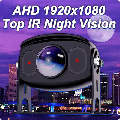 165° AHD 1920*1080P Car Rear View Camera Fisheye Lens IR Infrared Night Vision