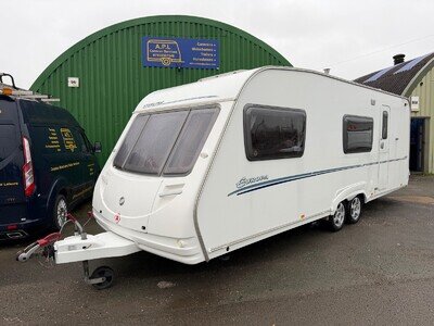 Sterling Europa 600 2008 6 Berth Fixed Bunks Touring Caravan with motor mover