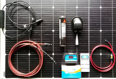 250 WATT SOLAR PANEL KIT flexi MOTORHOME T4 T5 T6 VW T25 CAMPER CARAVAN 20A 250w