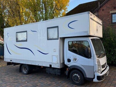 Renault Maxity Motorhome Race Van with Car Garage