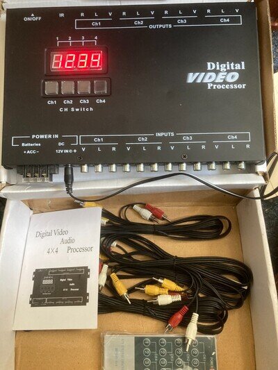 Digital Video Processor 4 x 4 12v - Ideal for motorhome, boat, etc., New