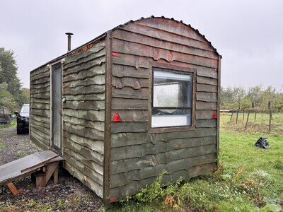 Rustic Eco Friendly Shepherds Hut, Outdoor And Off Grid Living