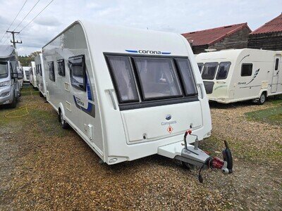 2014 Compass Corona 574 4 Berth Fixed Single Beds Caravan, Motor Mover