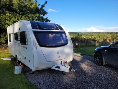 Swift Sprite Alpine 4 Berth 2014. Fixed Bed, Just Serviced, No Damp, Bargain!