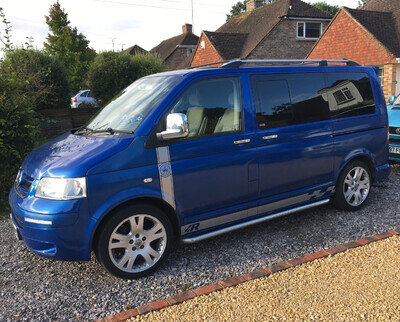 VW T5 Transporter Shuttle SE T30 130 TDI 2.5ltr Twin door Camper Van 2005 Model