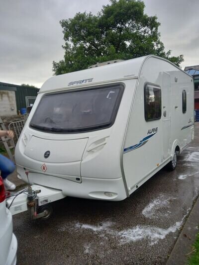 Swift Sprite Alpine 4 Berth Caravan Fixed Bed 2008 with air awning Swift Sprite Alpine 4 Berth Caravan Fixed Bed 2008 with air awning
