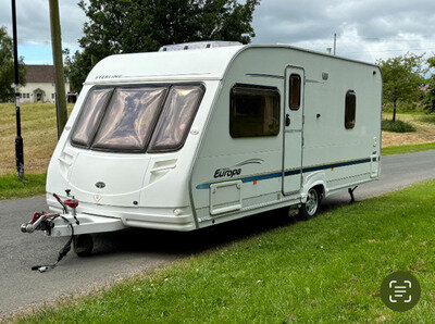 Sterling Europa 490 fixed bed 4 birth caravan Sterling Europa 490 fixed bed 4 birth caravan