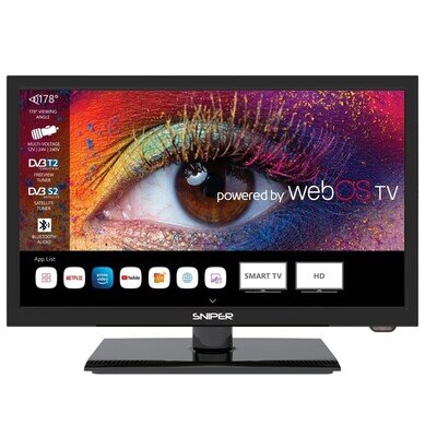 Sniper 19″ webOS SMART, TRUCK TV–Bluetooth 5.2, Wifi, Freeview, 12V/24V/240V