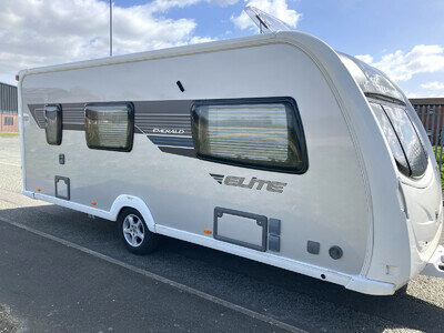 2013 STERLING ELITE EMERALD ~ 4 BERTH CARAVAN WITH SILVER SIDES~ STUNNING !!!