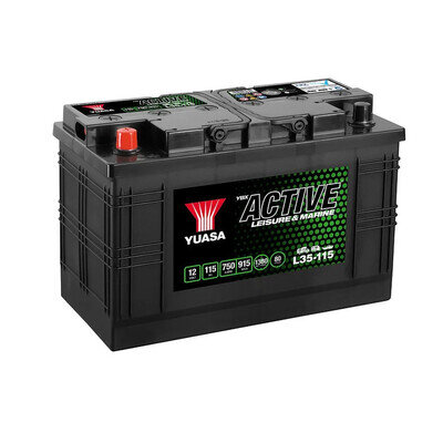 Yuasa Leisure & Marine Battery -Yuasa L35-115 Active Leisure Batt 12V 115Ah 750A
