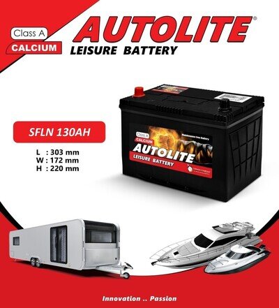 12V 130AH LEISURE BATTERY SFLN 130AHC100 FOR CARAVAN MOTORHOME /L