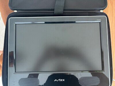 240v 12v Caravan TV & DVD Player Used Avtex W164DR 16” HD Case & Remote