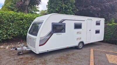 Lunar Venus 580/6 2016 6 Berth Caravan Including Full Air Awning And Extras