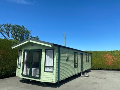 Atlas Chorus static caravan sited on beautiful Mid-Wales Holiday Park