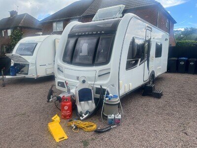 2012 coachman VIP 560/4 4 berth vgc fixed bed end wc motor mover + extras