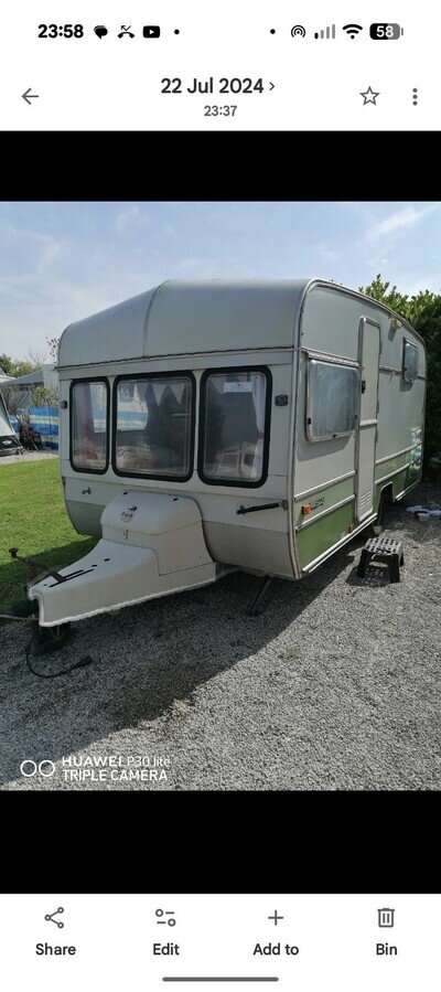 Swift Danette 1981 Touring Caravan With Awning. Fair Condition See Description.