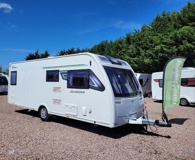 * SALE AGREED *Lunar Quasar 544 2019 Lightweight Fixed Bed 4 Berth - Motor Mover