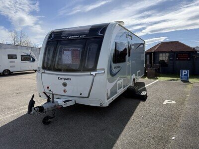 4 BERTH COMPASS CAMINO 554 FIXED TRANSVERSE ISLAND BED 2018&MOTOR MOVER@WARRANTY