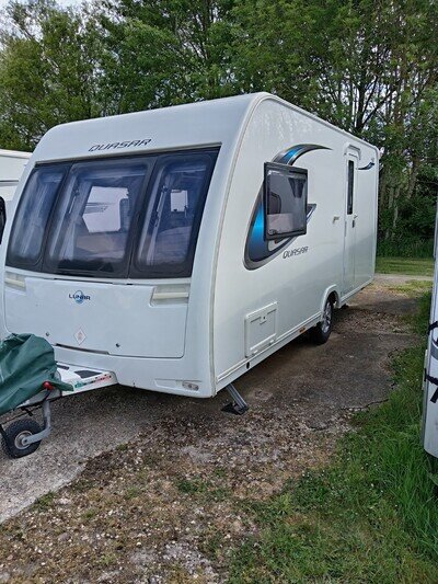 Lunar Quasar 462 2017 Caravan with motor mover, 2 Berth End Bathroom