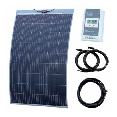 Flexible Solar Panel Kit 270w w/ MPPT & Cable Boat Motorhome Caravan VW DC26.82