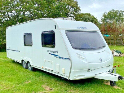 Sprite Quattro Jubilee Edition - 6 Berth - Fixed Bed - Full Awning Sprite Quattro Jubilee Edition - 6 Berth - Fixed Bed - Full Awning
