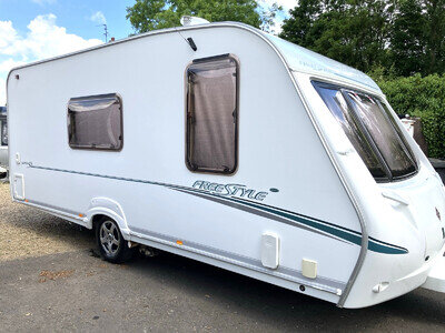 2006 ABBEY FREESTYLE 520 L SE ~ 4 BERTH CARAVAN + MOTOR MOVER !!!!