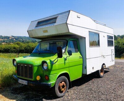 Ford Transit MkI Camper GV2, with 2.4Diesel York engine LHD 1977 French example