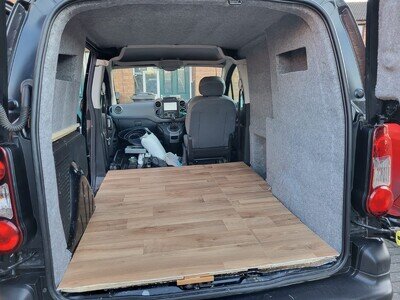 Black Citroen Berlingo DIY Micro Camper Conversion. No Reserve for Sale