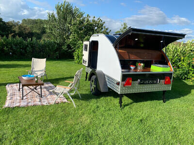 Teardrop Trailer/Pod Camper And Awning Teardrop Trailer/Pod Camper And Awning