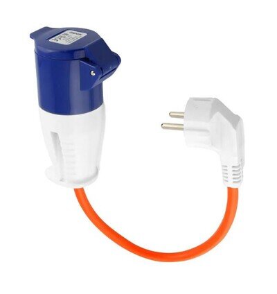 EEC Hook Up European Caravan Mains Hook Up Adaptor Lead Plug Socket Camping