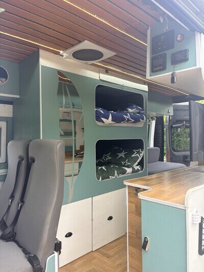 Citroen Relay 2017 Family Camper Solar Fixed Bunks 4 Berth 5 Belted seats