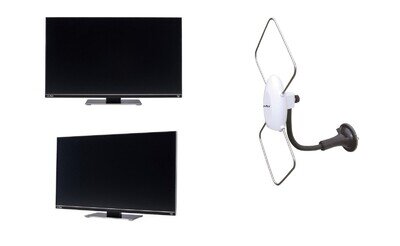 AVTEX V249DS 24" 12V/240V MOTORHOME SMART HD TV SATELLITE FREEVIEW DVD AERIAL
