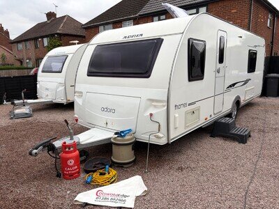 2013 Adria adora Thames 4 berth VGC fixed bed end wc + extras