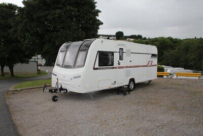 2019 Bailey Unicorn Vigo Luxury 4 Berth Touring Caravan, Transverse Island Bed