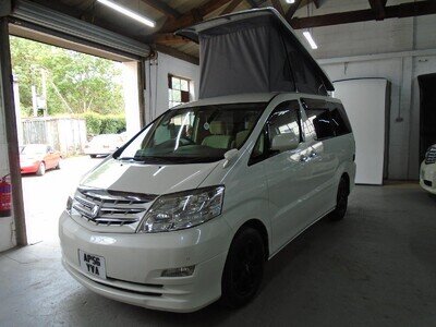 TOYOTA ALPHARD CAMPER VAN ,MOTORHOME,~ SIDE KITCHEN~4 BERTH~~OFF GRID SOLAR